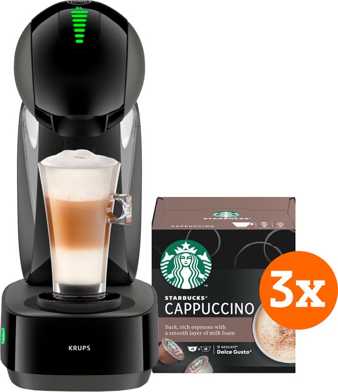 Foto van Krups dolce gusto infinissima touch kp2708 zwart + starbucks cappuccino