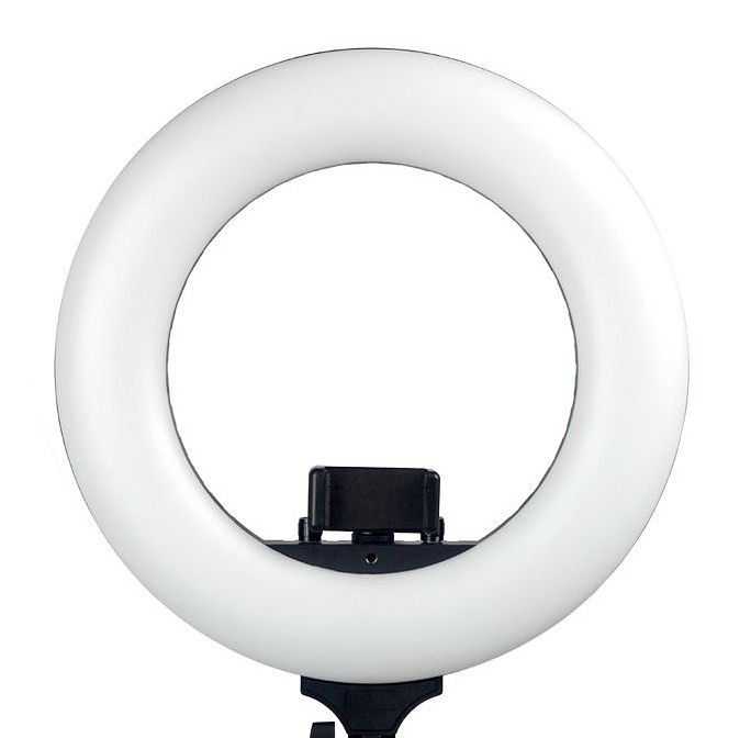 Foto van Caruba round vlogger 12 inch led ringlamp - voor vloggers en modelfotografie