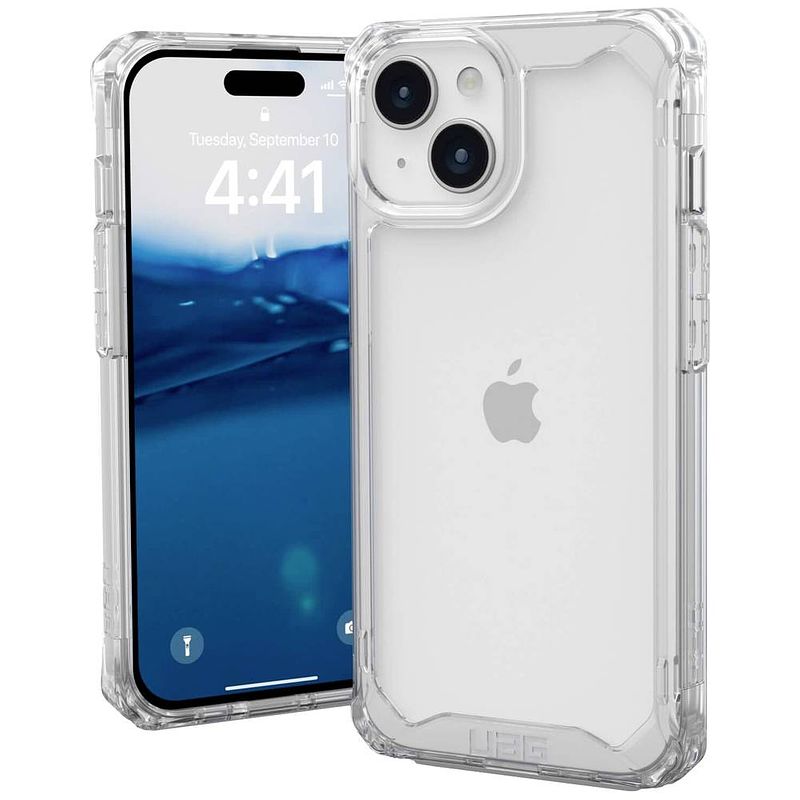 Foto van Urban armor gear plyo backcover apple iphone 15 ice, transparant