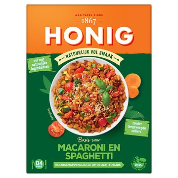 Foto van Honig natuurlijk vol smaak macaroni en spaghetti 36g bij jumbo