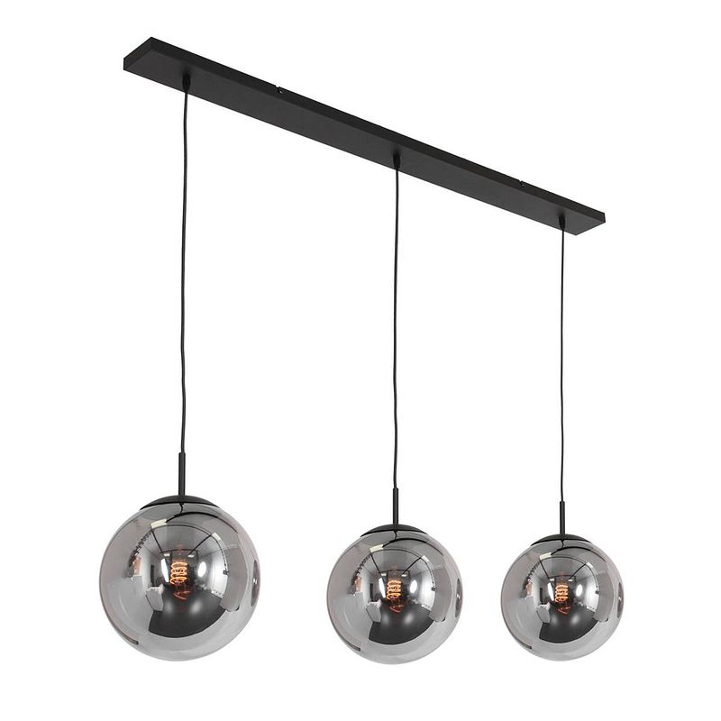 Foto van Steinhauer hanglamp bollique l 120 cm 3 lichts 3122 zwart