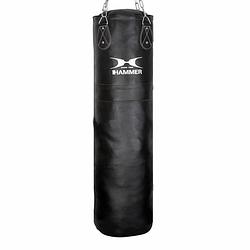 Foto van Hammer boxing bokszak premium, leder, 100x35 cm