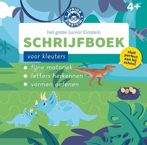 Foto van Het grote junior einstein schrijfboek voor kleuters - paperback (9789493218116)