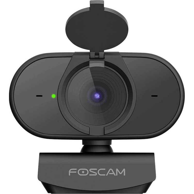 Foto van Foscam w25 full hd-webcam 1920 x 1080 pixel klemhouder, standvoet