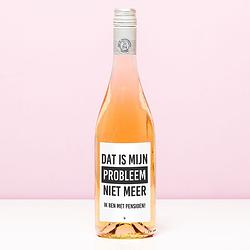 Foto van Wijnfles pensioen niet mijn probleem - rosé (blush rosé)