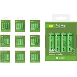 Foto van 40 stuks (10 blisters a 4st) - gp recyco+ aa / mignon / hr6 / lr6 1300mah oplaadbare batterijen - 1300 series