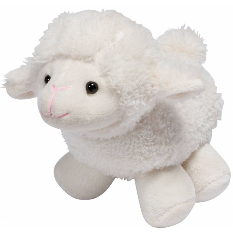 Foto van Pluche knuffel lammetje/schaap van 16 cm - knuffel boederijdieren