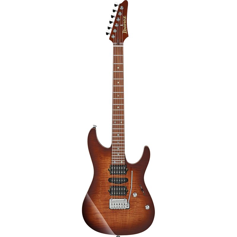 Foto van Ibanez az2407f prestige brownish sphalerite elektrische gitaar met koffer