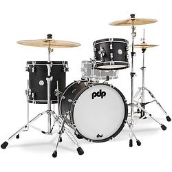 Foto van Pdp drums pdcc1803ee concept classic ebony stain 3d. bebop shellset