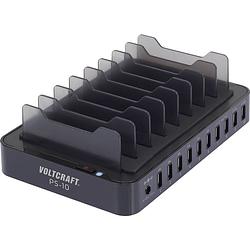 Foto van Voltcraft ps-10 ps-10 usb-laadstation thuis uitgangsstroom (max.) 13200 ma 10 x usb automatische detectie