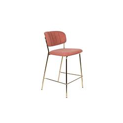 Foto van Anli style counter stool jolien gold/pink