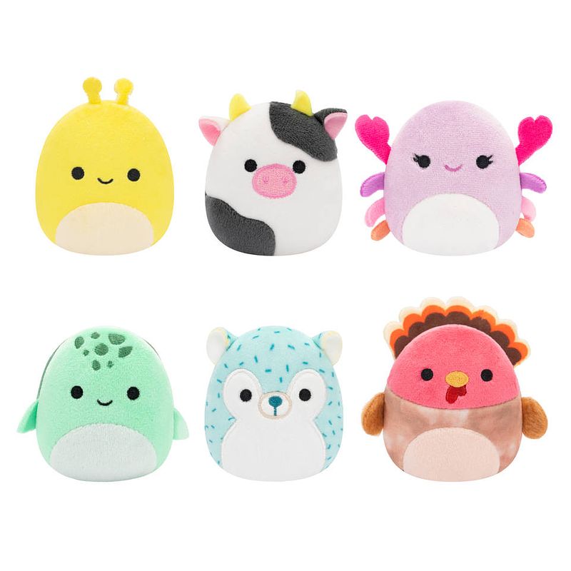 Foto van Squishmallows micromallows knuffelset c 6-delig - 6 cm