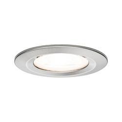 Foto van Paulmann nova inbouwlamp voor badkamer led gu10 6.5 w ip44 ijzer (geborsteld)