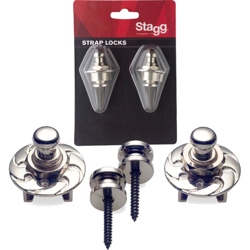 Foto van Stagg ssl1cr straplocks chroom