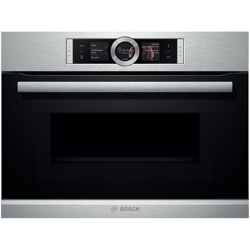 Foto van Bosch cmg636ns2 exclusiv inbouw ovens met magnetron zilver