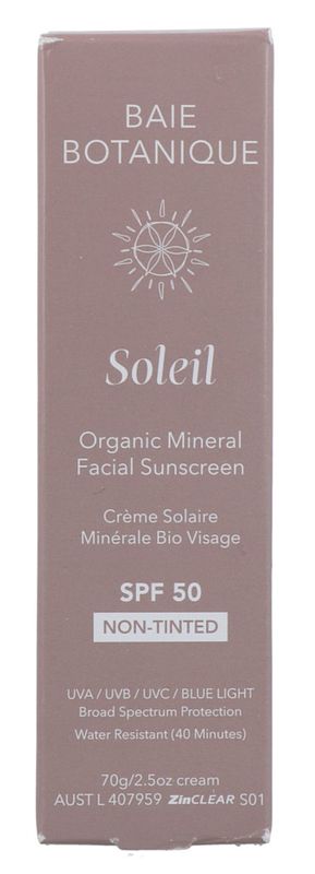 Foto van Baie botanique soleil facial sunscreen spf 50