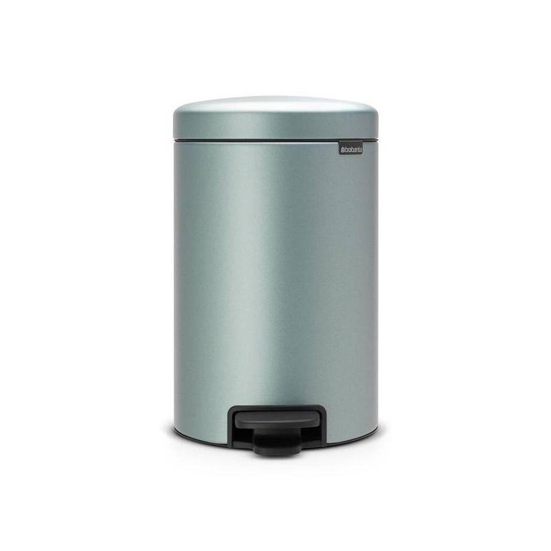 Foto van Brabantia newicon pedaalemmer 12 liter met kunststof binnenemmer - metallic mint