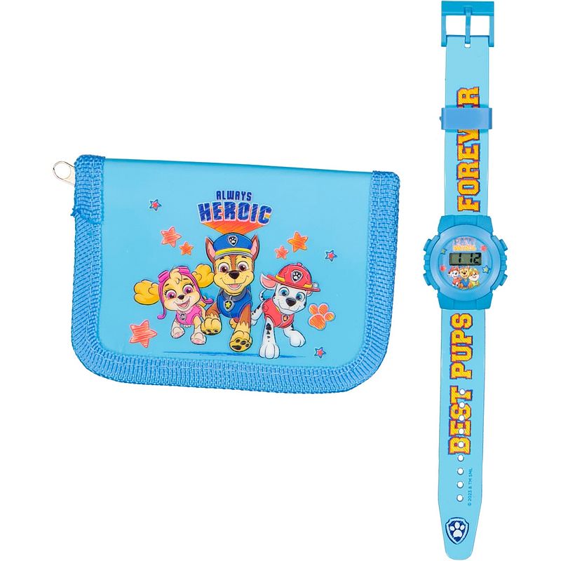 Foto van Kinder horloge met portemonnee paw patrol