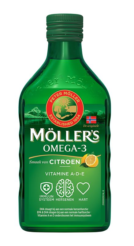 Foto van Mollers omega-3 citroen