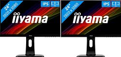 Foto van 2x iiyama prolite xub2492hsu-b1