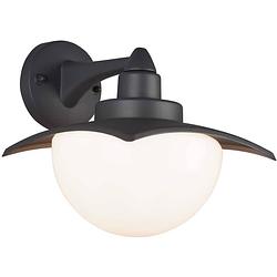 Foto van Trio wandlamp donez 21,5 cm 1 x e27 aluminium 40 watt antraciet