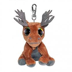 Foto van Lumo stars knuffel moose kung junior 8,5 cm pluche bruin