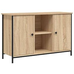 Foto van Vidaxl tv-meubel 100x35x65 cm bewerkt hout sonoma eikenkleurig