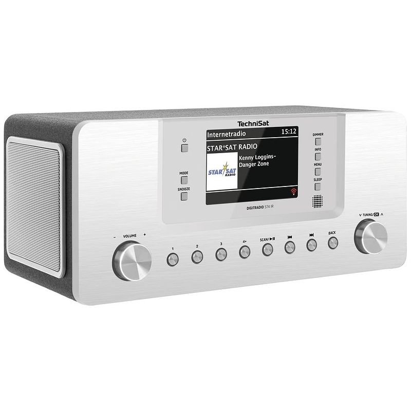 Foto van Technisat digitradio 574 ir internetradio dab+, vhf (fm) aux, bluetooth, internetradio, usb zilver