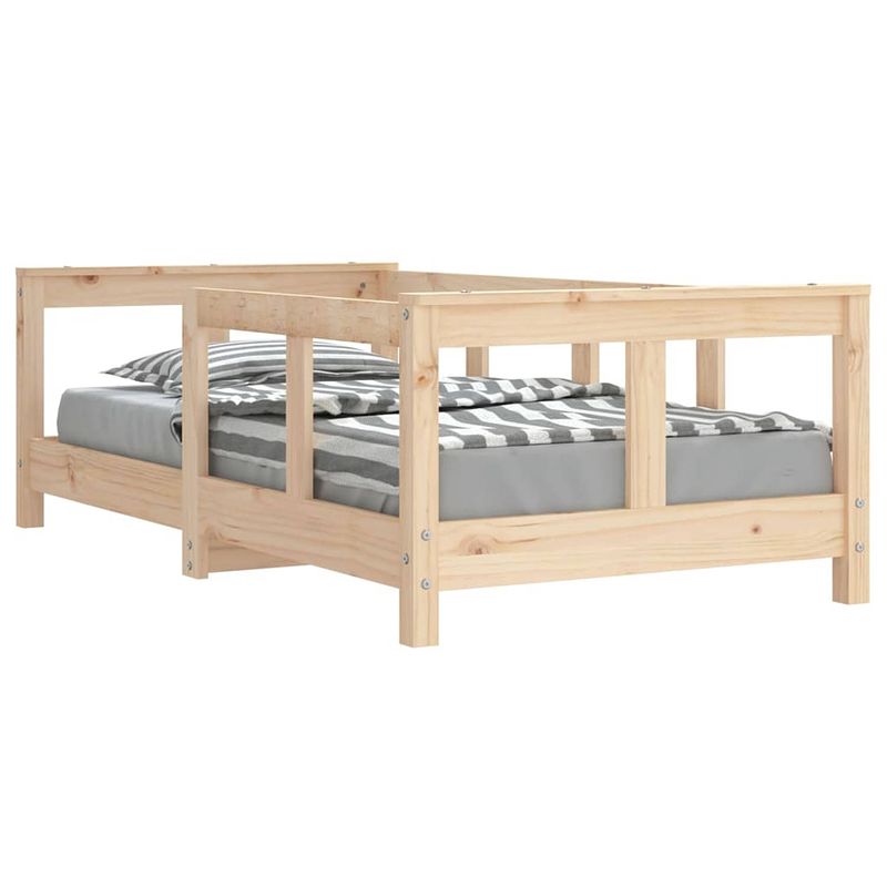 Foto van Vidaxl kinderbedframe 70x140 cm massief grenenhout