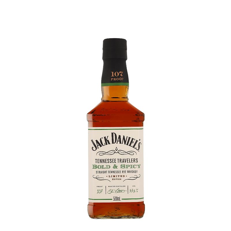 Foto van Jack daniel tennessee travelers bold & spicy 50cl whisky
