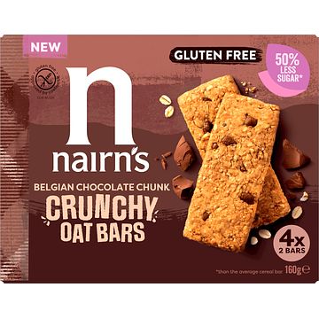 Foto van Nairn'ss gluten free crunchy oat bars 4 x 2 bars 160g bij jumbo