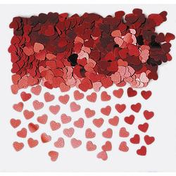 Foto van Amscan confetti kleine hartjes rood 14 gram