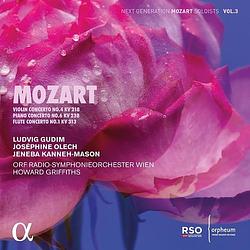 Foto van Mozart: violin concerto no.4, piano concerto no.6, flute concerto no.1 - cd (3760014198823)