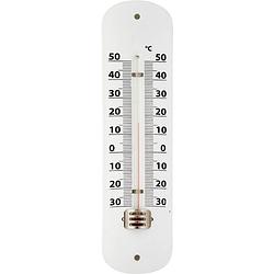 Foto van Thermometer voor binnen en buiten wit 19 cm - buitenthermometers