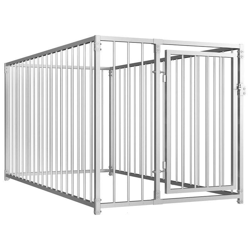 Foto van Vidaxl hondenkennel voor buiten 100x200x100 cm