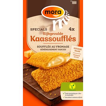 Foto van Mora specials rijkgevulde kaassouffles 4 x 70g bij jumbo