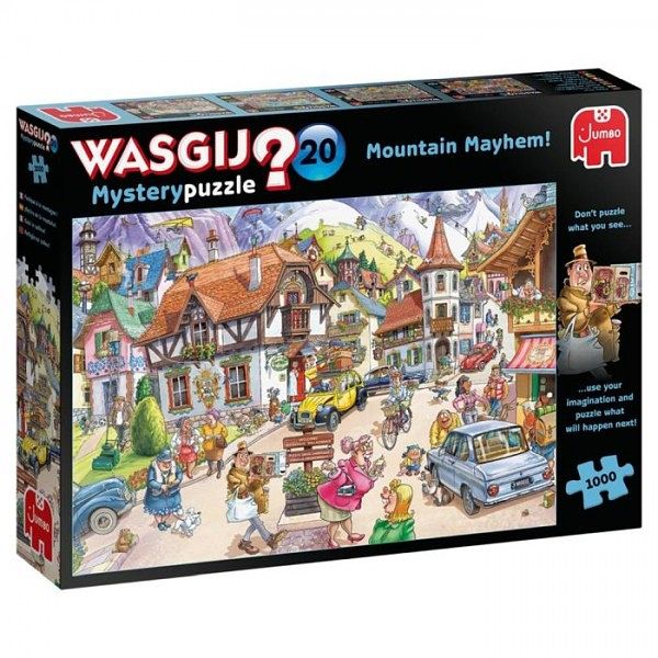 Foto van Jumbo puzzel wasgij mystery 20 vakantie in de bergen (1000 stukjes)