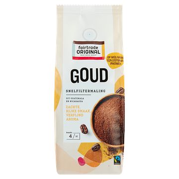 Foto van Fairtrade original goud snelfiltermaling 250g bij jumbo