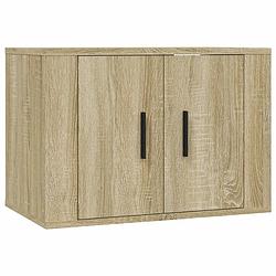 Foto van The living store wandmeubel tv-kast - sonoma eiken - 57 x 34.5 x 40 cm (b x d x h)