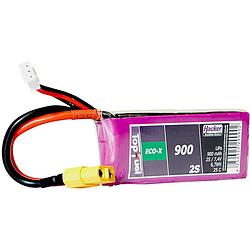 Foto van Hacker lipo accupack 7.4 v 900 mah aantal cellen: 2 25 c softcase xt60