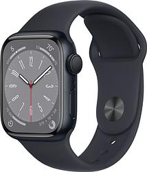 Foto van Apple watch series 8 41mm midnight aluminium midnight sportband