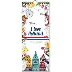 Foto van I love holland verjaardagskalender - 13 x 33 cm