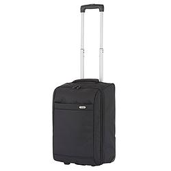 Foto van Travelz - handbagage trolley - handbagagekoffer 51cm - ultralicht 1,7kg - 2 wiel - volledig gevoerd - zwart