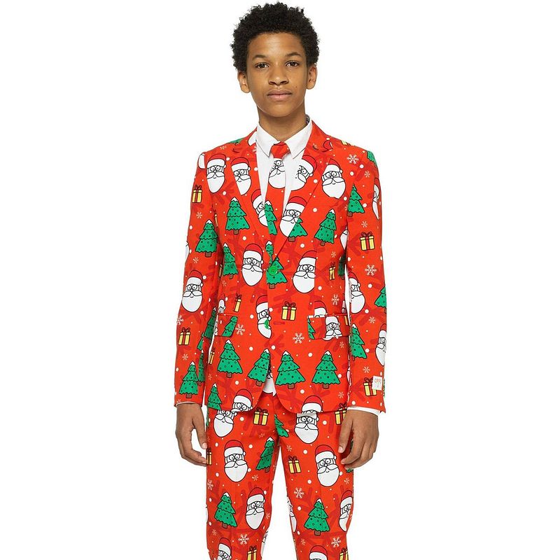 Foto van Opposuits verkleedpak holiday hero jongens polyester blauw