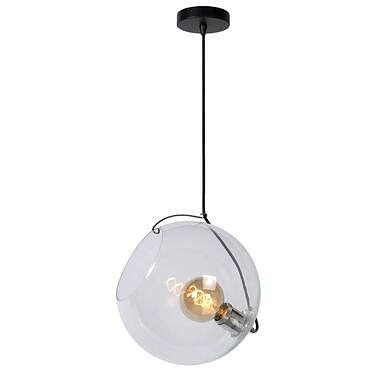 Foto van Lucide hanglamp jazzlynn - transparant - ø30 cm - leen bakker