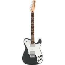 Foto van Squier affinity series telecaster deluxe charcoal frost metallic elektrische gitaar