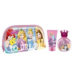 Foto van Disney princess geschenkset - eau de toilette 50 ml & douchegel 100 ml - met toilettas