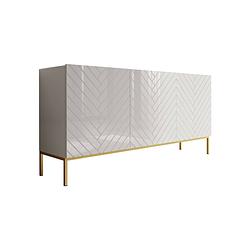 Foto van Meubella dressoir gallatin - wit - 160 cm