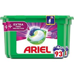Foto van Ariel all in 1 wasmiddel pods + vezelbescherming - 3x31 wasbeurten - voordeelverpakking