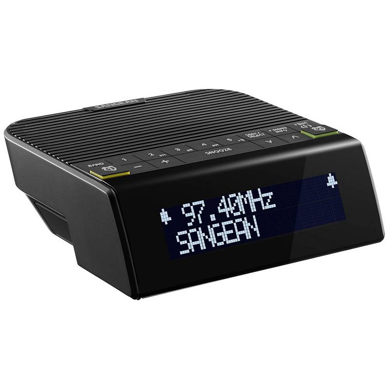 Foto van Sangean dcr-90 bt wekkerradio dab+, vhf (fm) dab+, fm, bluetooth wekfunctie zwart